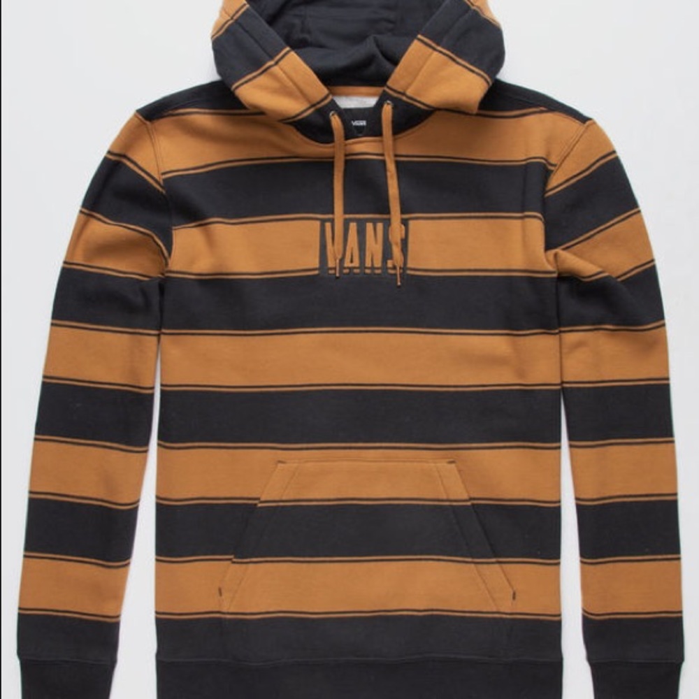Vans striped black and rubber hoodie